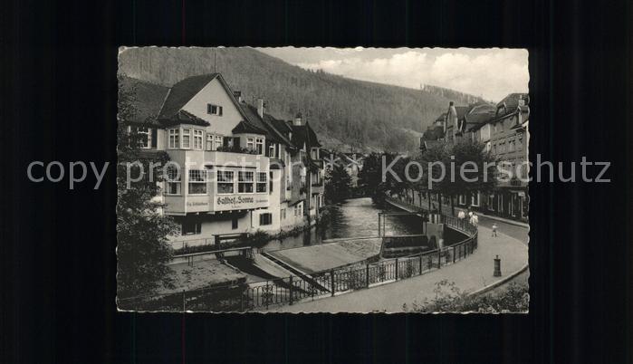 Bad Wildbad Partie an der Enz mit Gasthof zur Sonne