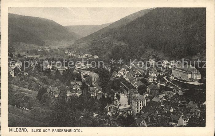 Bad Wildbad Blick vom Panoramahotel