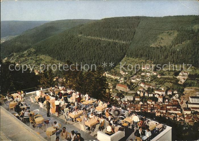 Bad Wildbad Blick vom Sommerberghotel auf die Stadt