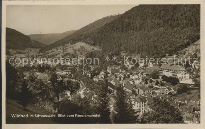 Bad Wildbad Blick vom Panoramahotel