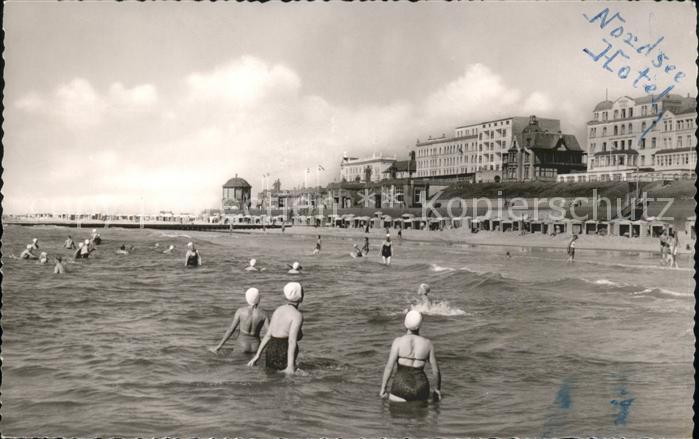 BORKUM Nordseebad Niedersachsen Strand Nordsee-Hotel