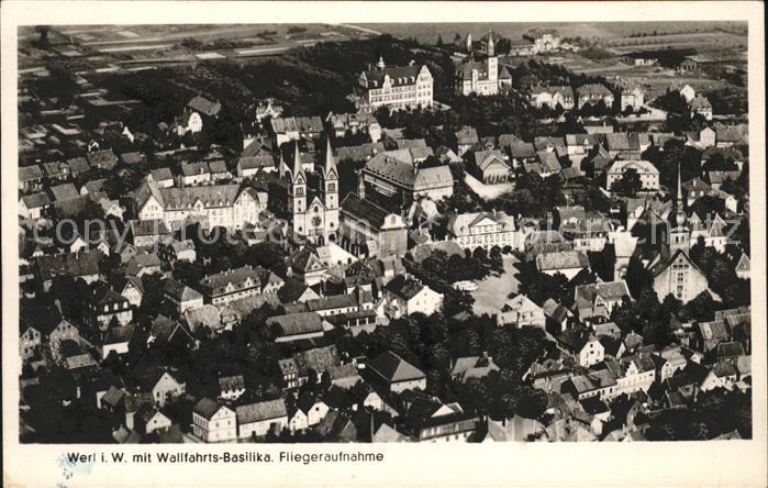 Werl Westfalen Fliegeraufnahme Stadt