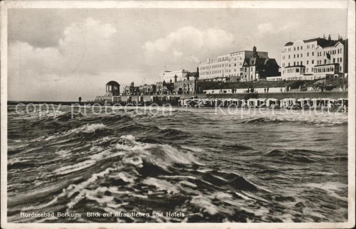 BORKUM Nordseebad Niedersachsen Nordseebad Strandleben Hotel