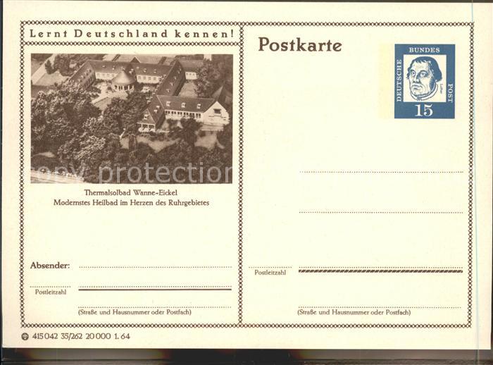 Wanne-Eickel Thermalsolbad Heilbad Fliegeraufnahme