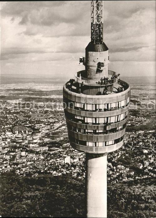 Funkturm Stuttgart Fernsehturm Fliegeraufnahme