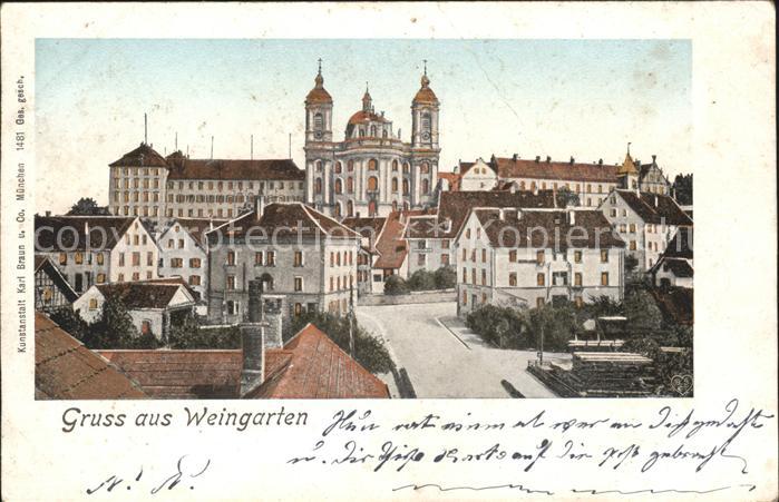 Verlag Braun Nr. 1481 Weingarten Goldfenster