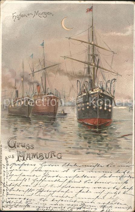 Hold to Light Nr. 36903 Hamburg Hafen Segelschiffe
