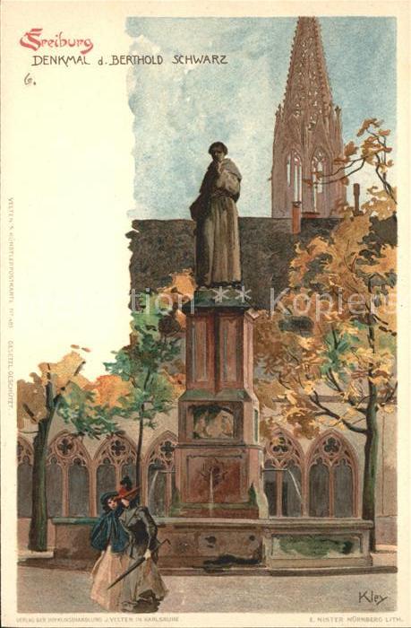 Kley Freiburg i. Br. Denkal Berthold Schwarz