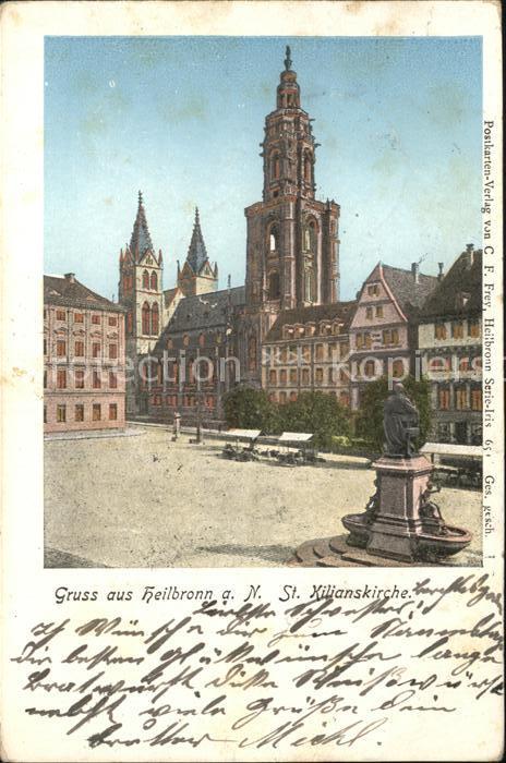 Goldfensterkarte Nr. 651 Heilbronn a. N. St. Kilianskirche
