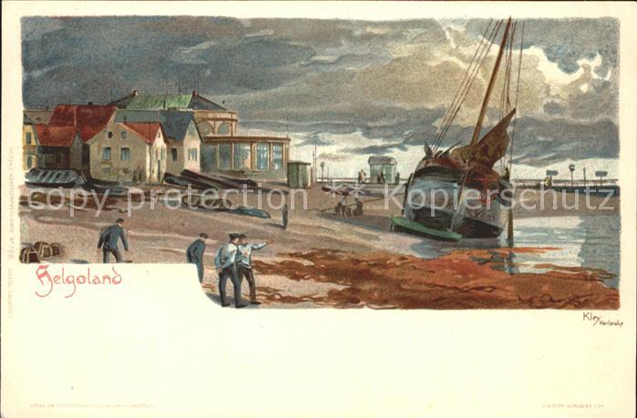 Kley Helgoland Segelschiff Nr. 198