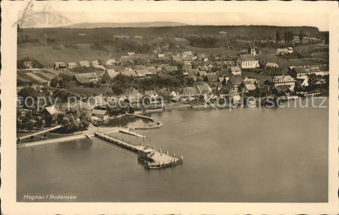 Hagnau Bodensee Landesteg Fliegeraufnahme