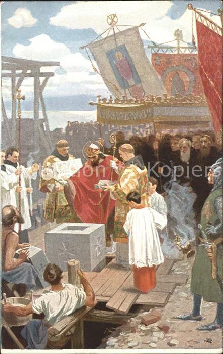 Petershausen Konstanz Grundsteinlegung des Kloster Künstlerka