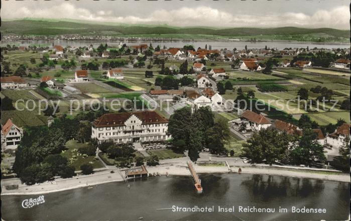 Insel Reichenau Strandhotel Fliegeraufnahme