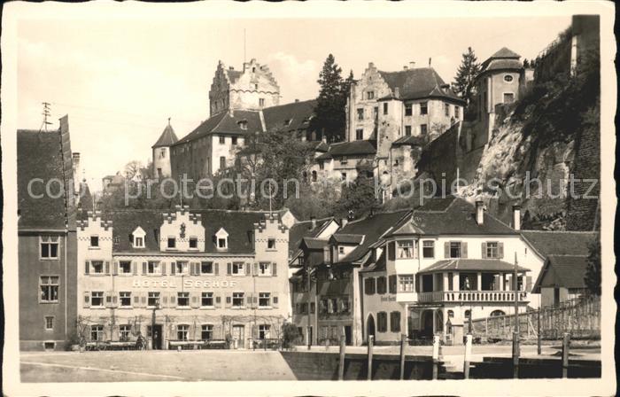 Meersburg Bodensee Uferpartie Hotel Seehof Schloss