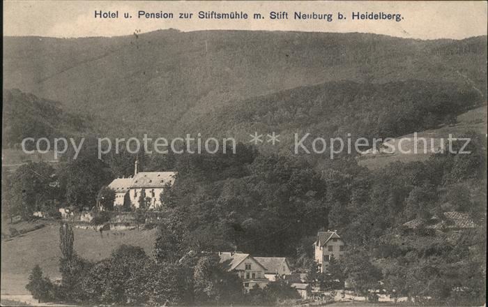 Heidelberg Neckar Hotel Pension zur Stiftsmühle mit Stift