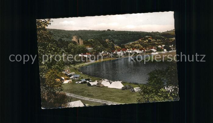 Neckarsteinach Teilansicht Vierburgenstadt Camping am