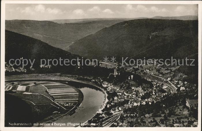 Neckarsteinach Vierburgenstadt am Neckar Fliegeraufnah