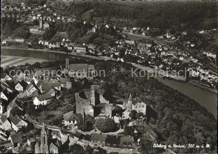 Dilsberg Fliegeraufnahme Burgruine