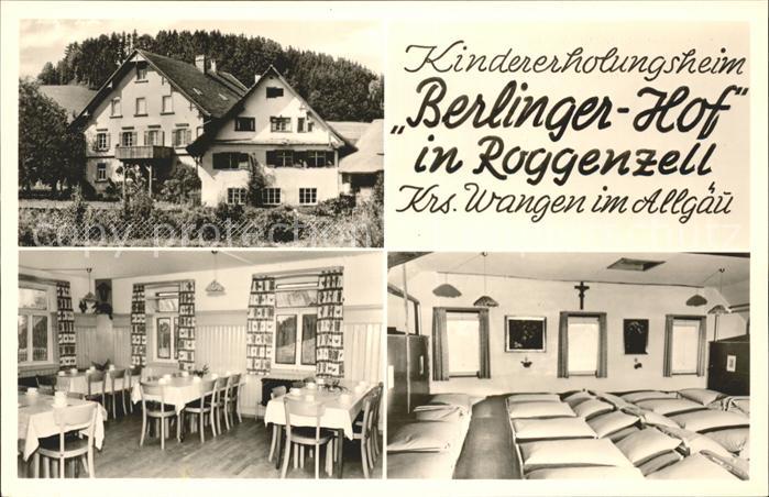 Roggenzell Kindererholungsheim Berlinger Hof Speis