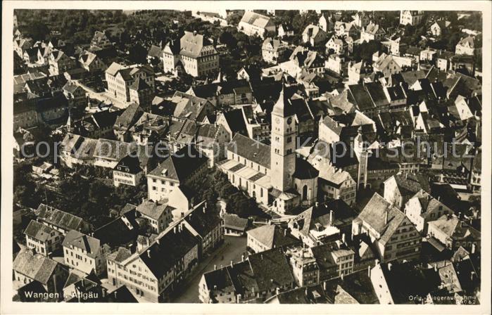 Wangen Allgaeu Fliegeraufnahme