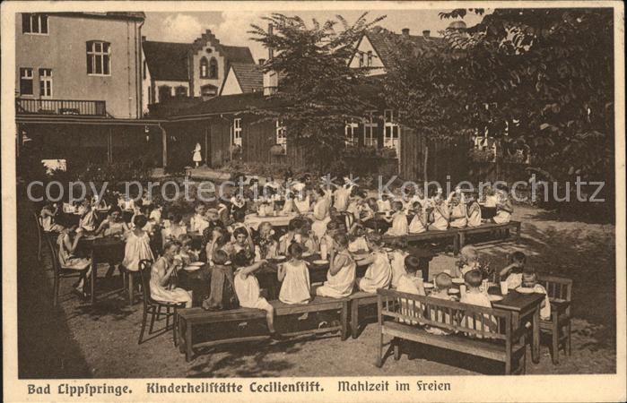 Bad Lippspringe Kinderheilstätte Cecilienstift Mahlzeit