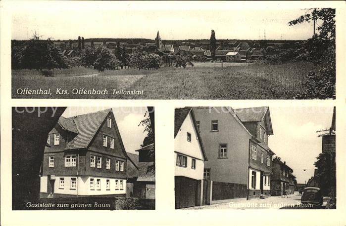 Offenthal Teilansicht Gaststaette Gruener Baum