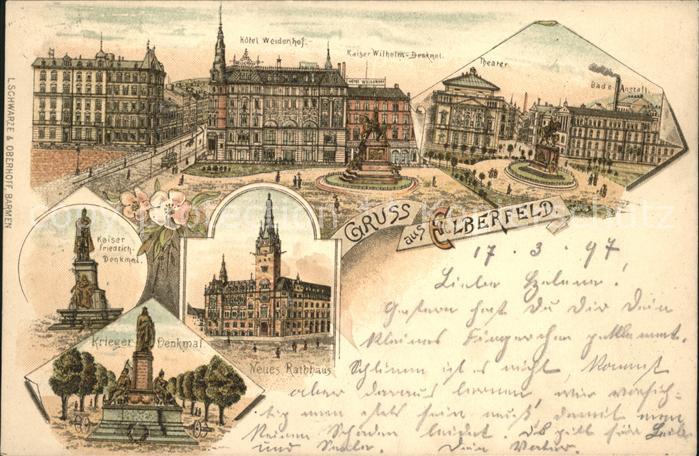 Elberfeld Wuppertal Hotel Weidenhof  Kaiser Wilhelm und Kai