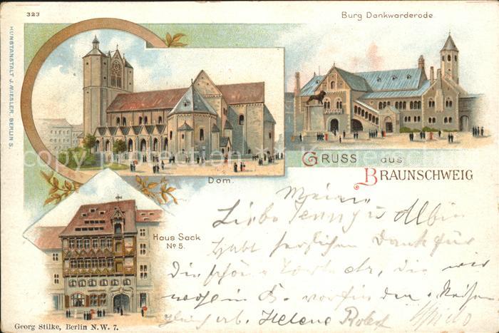 Braunschweig Burg Dankwarderode Dom Haus Sack