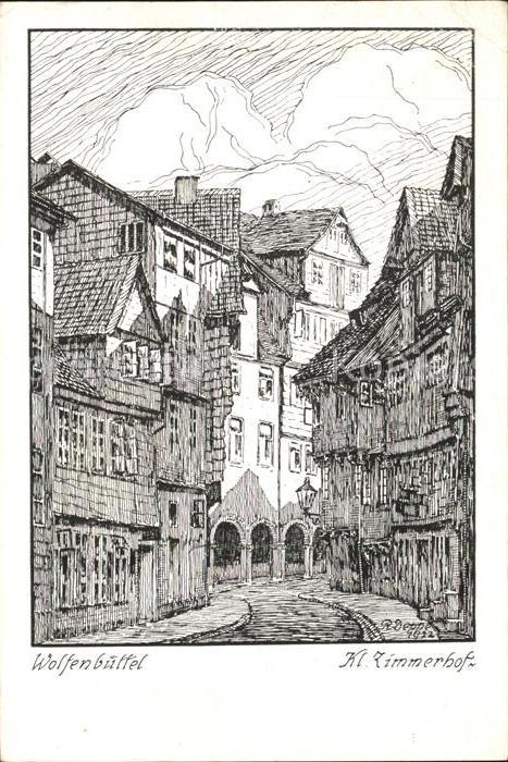 Wolfenbuettel Kl Zimmerhof Zeichnung