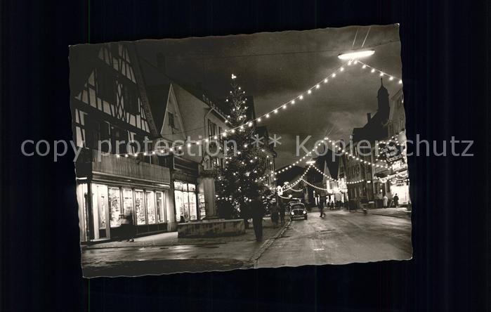 Oberkirch Baden Weihnachtliche Strassenpartie