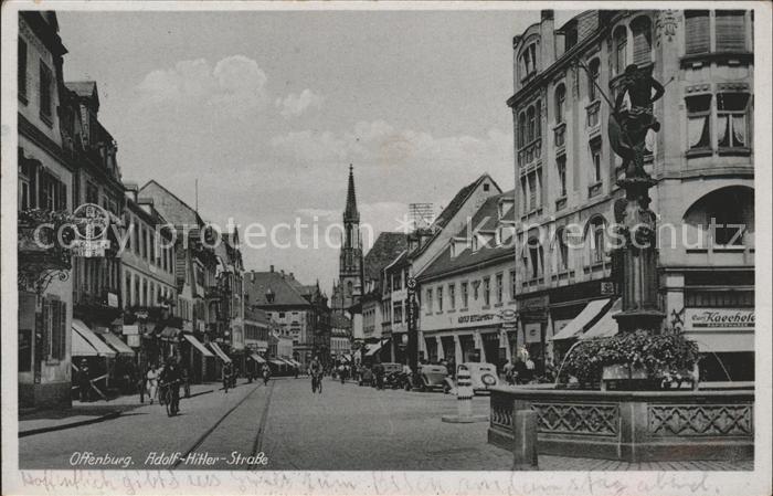 Offenburg AH Strasse Kirche Brunnen