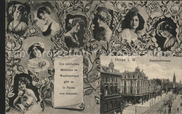 Herne Westfalen Bahnhofstrasse Maedchengalerie