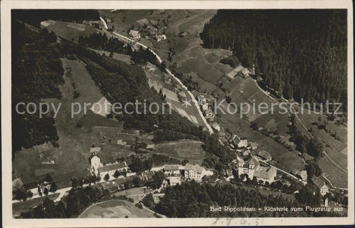 Bad Rippoldsau Schwarzwald Kloesterle Fliegeraufnahme