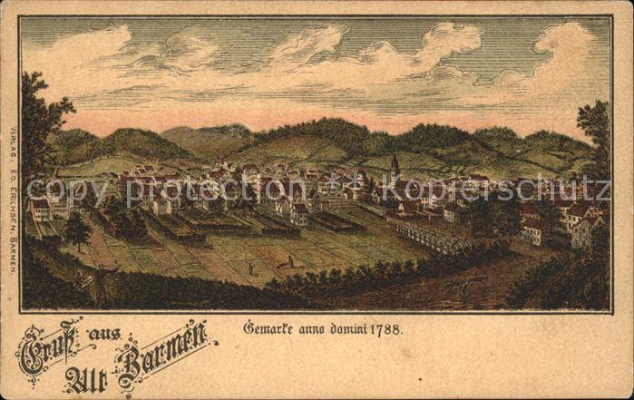 Barmen Wuppertal Städtebild 1788