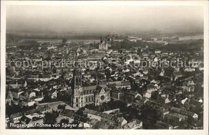 Speyer Rhein Fliegeraufnahme