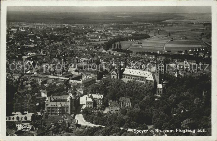 Speyer Rhein Fliegeraufnahme