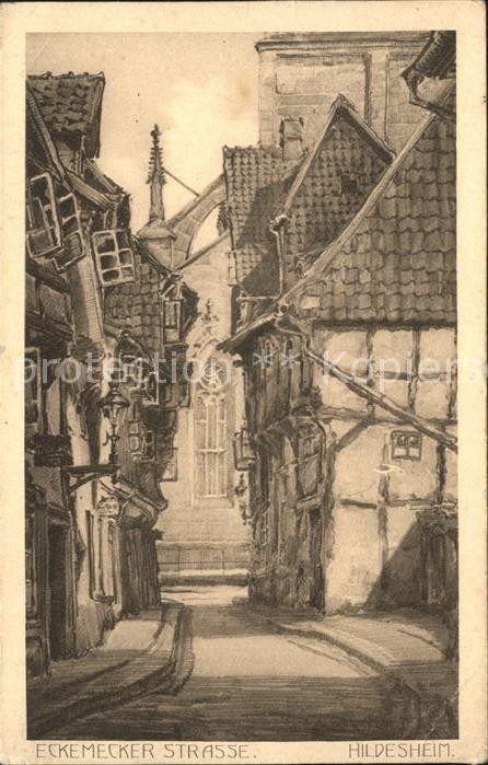 HILDESHEIM  CITY Eckemer Strasse Kuenstlerkarte