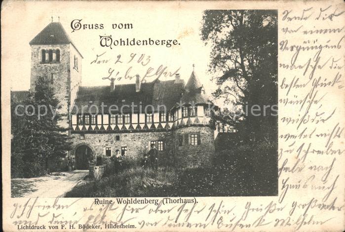 Holle Hildesheim Ruine Wohldenberg Thorhaus