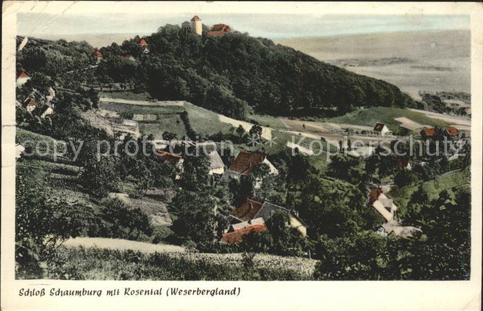 Rosental Weserbergland mit Schloß Schaumburg