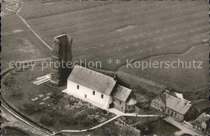 Pellworm Gasthaus Petersens Fliegeraufnahme