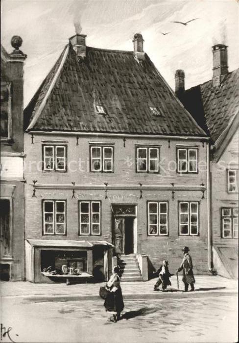 Husum Nordfriesland Theodor Storms Geburtshaus Markt 9 Küns