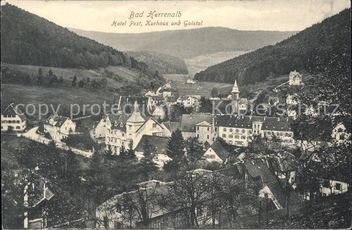 Bad Herrenalb mit Kurhaus u.Hotel Post