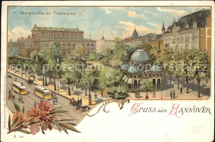 Hannover Georgstrasse mit Theaterplatz