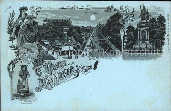 Hannover Georgstrasse u.Krieger-Denkmal