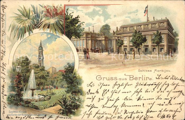 Berlin Schloss Monbijou u.Sophien-Kirche
