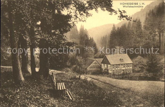 Hohegeiss Harz Wolfsbachmühle
