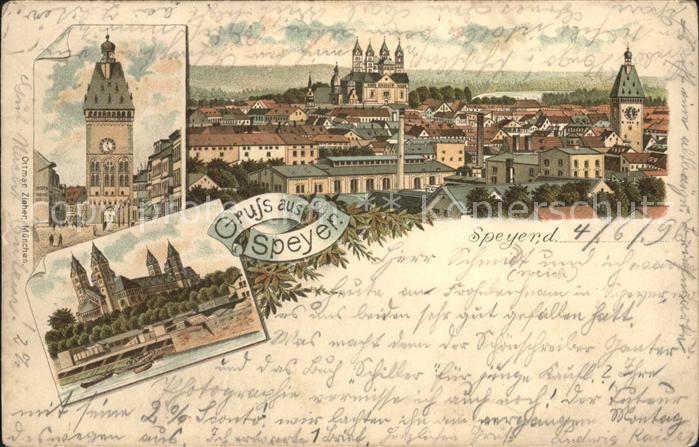 Speyer Rhein mit div.Ansichten