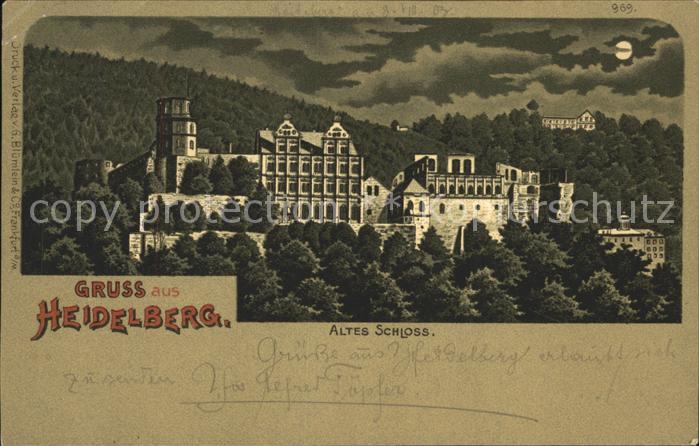 Heidelberg Neckar Altes Schloss