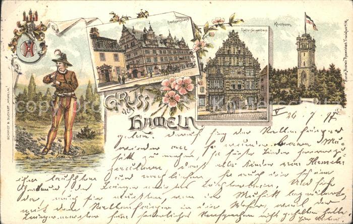 Hameln Weser Hochzeitshaus u.Kluetturm