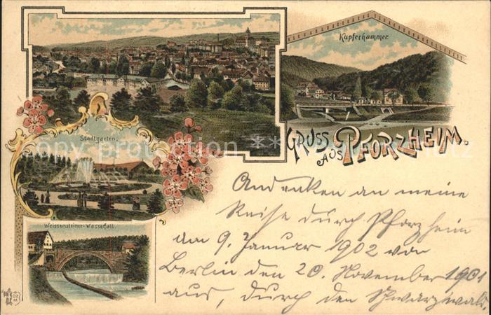 Pforzheim Kupferhammer u.Stadtgarten